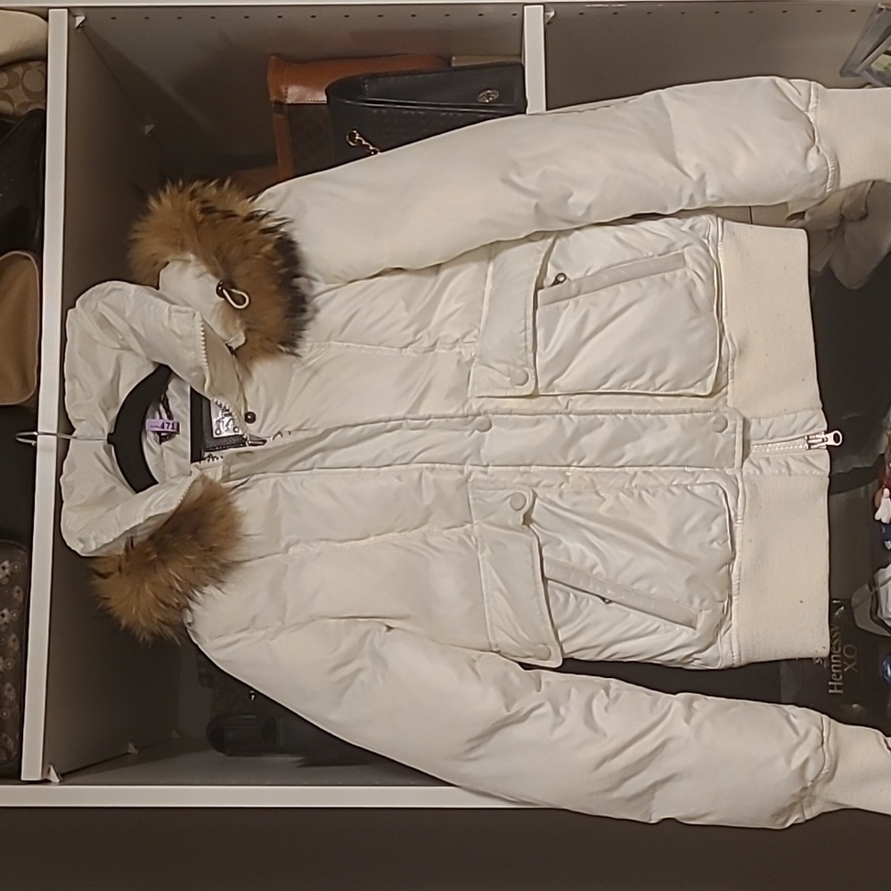 Mackage cream~off white bomber jacket
